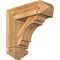 Ekena Millwork Olympic Arts and Crafts Rough Sawn Bracket w/ Offset Brace, Western Red Cedar, 6"W x 16"D x 16"H BKT0604X16X16OLY03RWR - alternate 1